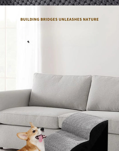 Pet 2/3 Step Dog Stair Cat Pet Ramp Ladder Washable Non Slip Removable Memory Foam Pet Products Ramp for Dog Pet Stairs for Dogs