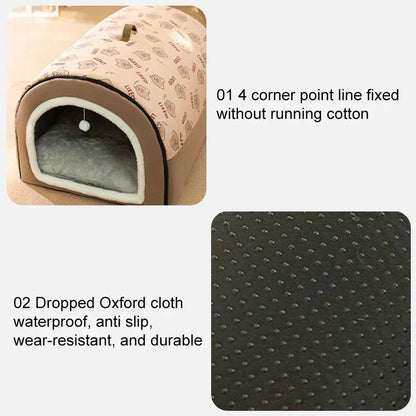 Removable Pet Dog Bed Cozy Pet Nest for Small Medium Dogs Cats Winter Warm Dog Sleeping Bed Comfortable Pet House Pet Supplies