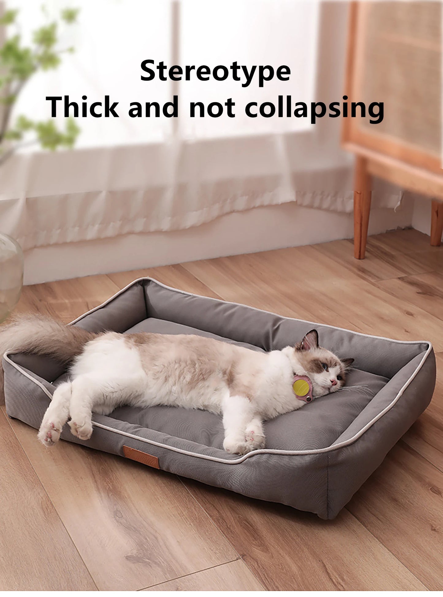 Waterproof Dog Bed 600D Oxford Pet Dogs Beds for All Seasons Thickened PP Cotton Filling Bite-resistant Pet Mat Dog Accessories