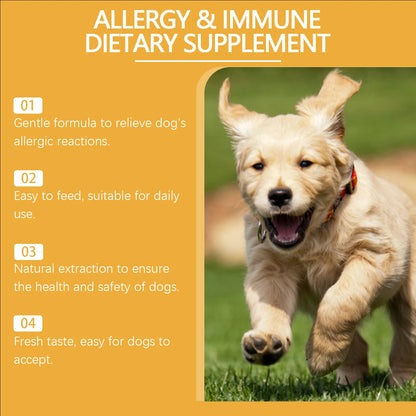 Dog Health Support Drops Anti-Allergy Relieves Discomfort Balanced Formula Supports Immunity Enhances Vitality Pet Supplement
