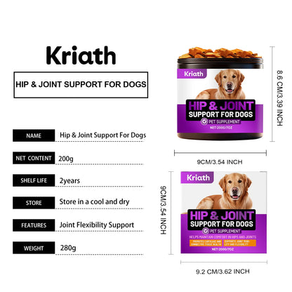 Pet Dog Joint Care Soft Chews-Nourishing Formula Supports Cartilage Relieves Discomfort Supplements Nutrition Promotes Movement