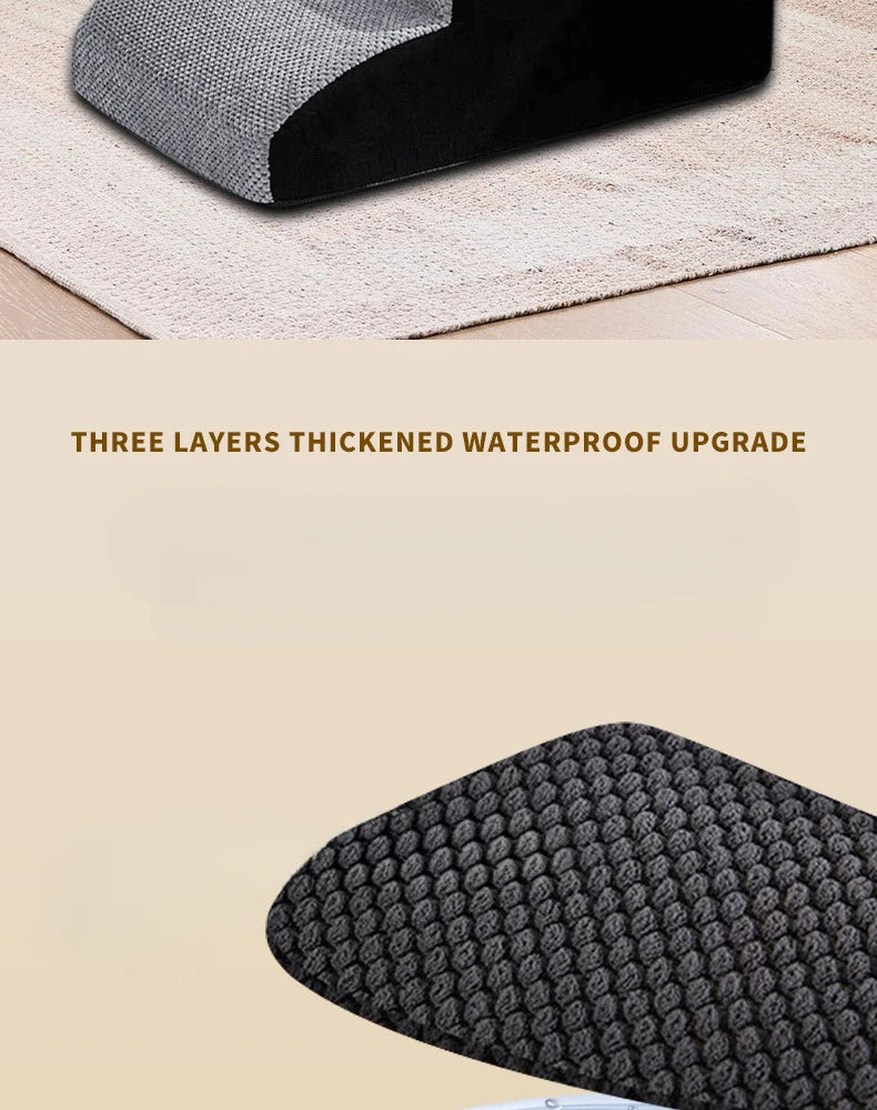 Pet 2/3 Step Dog Stair Cat Pet Ramp Ladder Washable Non Slip Removable Memory Foam Pet Products Ramp for Dog Pet Stairs for Dogs