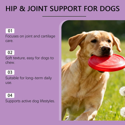 Pet Dog Joint Care Soft Chews-Nourishing Formula Supports Cartilage Relieves Discomfort Supplements Nutrition Promotes Movement