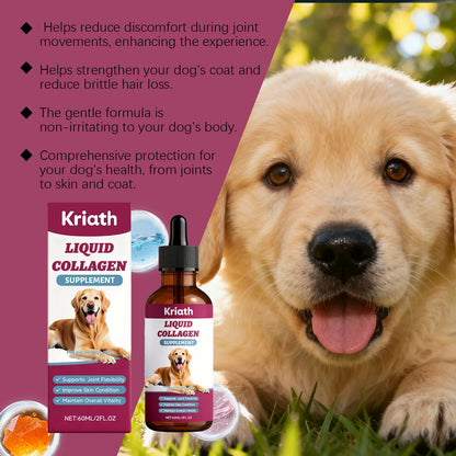 Collagen Drops for Dogs Only - Cares for Dog's Body, Gentle Formula, Nourishes Fur Health, Supports Joints, Skin & Bone Health