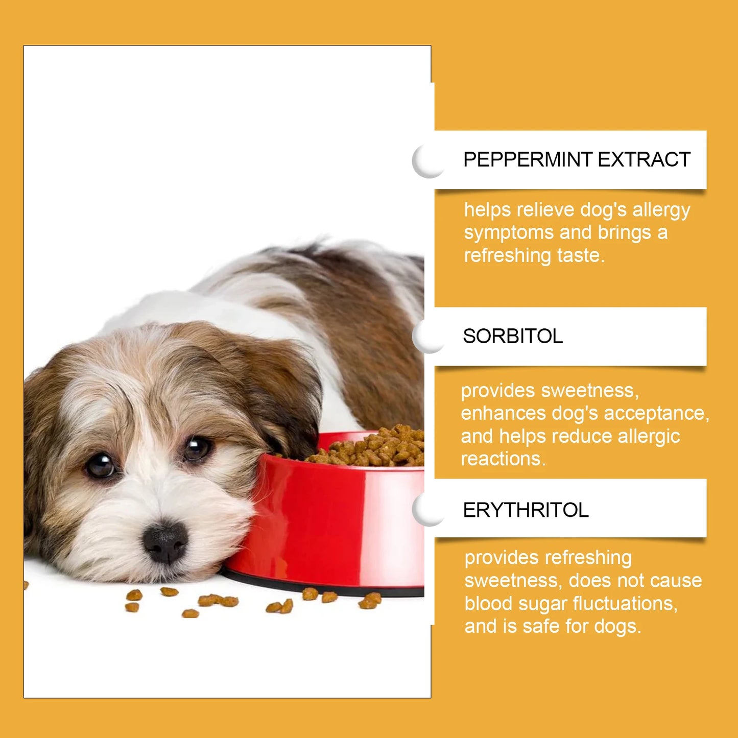 Dog Health Support Drops Anti-Allergy Relieves Discomfort Balanced Formula Supports Immunity Enhances Vitality Pet Supplement