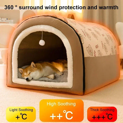 Removable Pet Dog Bed Cozy Pet Nest for Small Medium Dogs Cats Winter Warm Dog Sleeping Bed Comfortable Pet House Pet Supplies